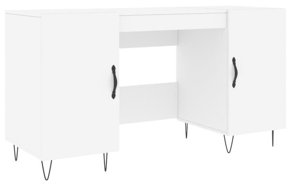 Fehér szerelt fa íróasztal 140 x 50 x 75 cm