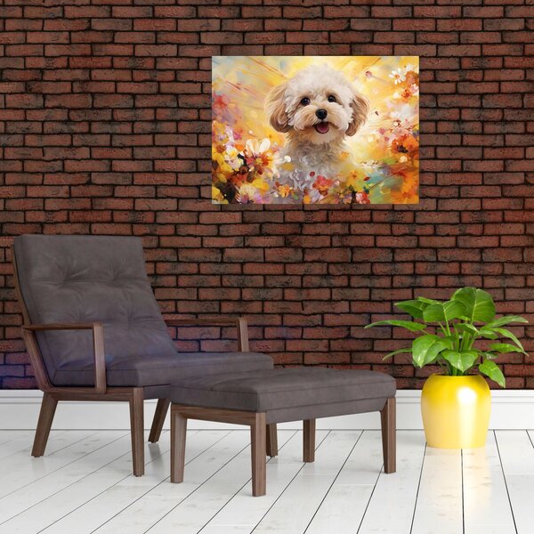 Kép - Boldog kutya (70x50 cm)