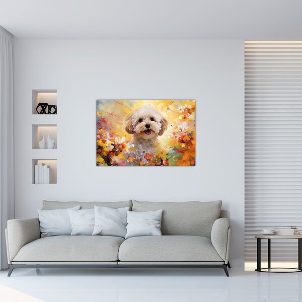 Kép - Boldog kutya (90x60 cm)
