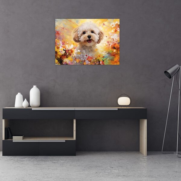 Kép - Boldog kutya (70x50 cm)