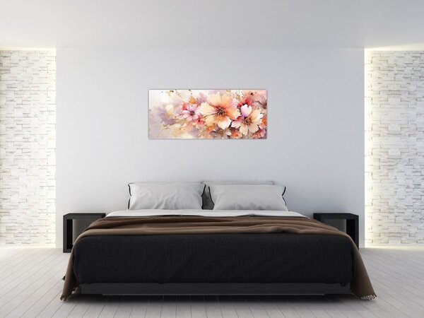 Kép - Virágok (120x50 cm)