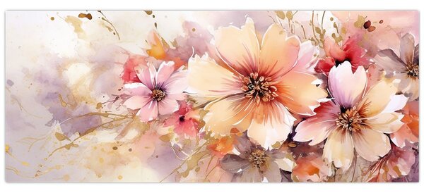 Kép - Virágok (120x50 cm)