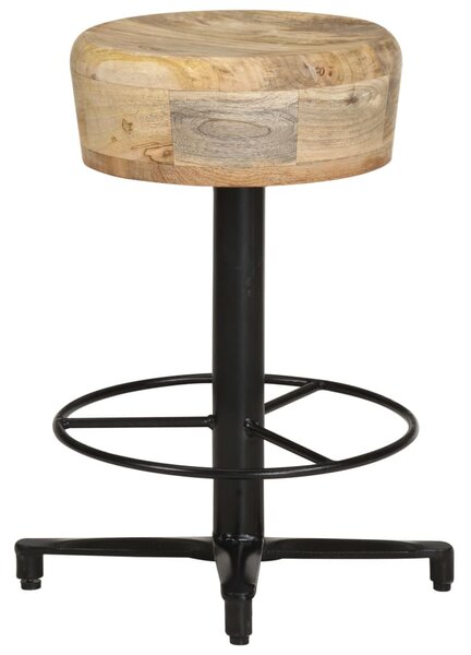2 db tömör mangófa bárszék 52 cm