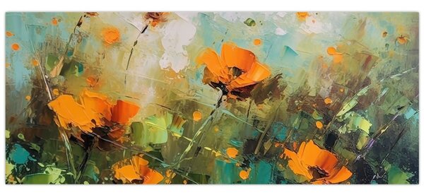Kép - Virágok (120x50 cm)