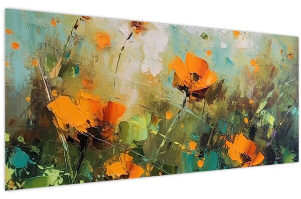 Kép - Virágok (120x50 cm)
