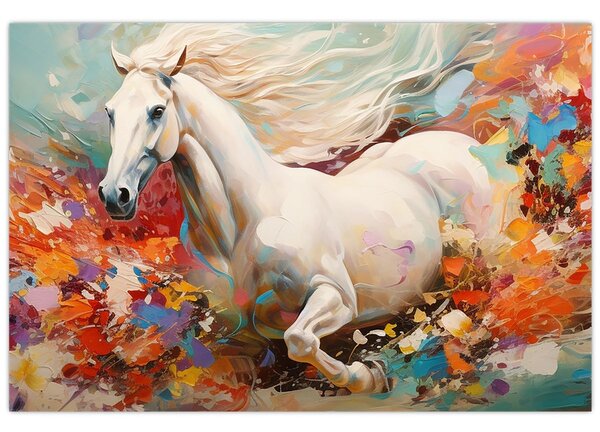 Kép - Egy ló festése (90x60 cm)
