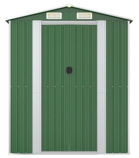 Acél Kerti Fészer - Zöld - 192x274x223 cm