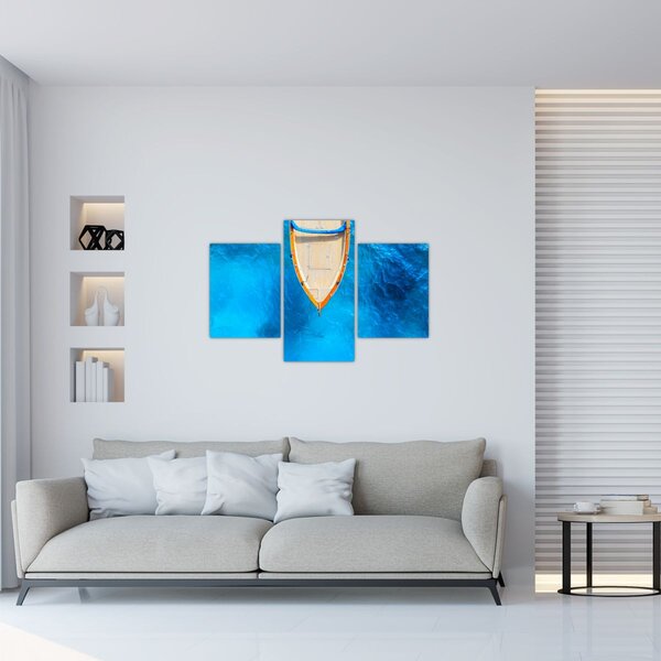 Kép - Nyári hajó (90x60 cm)