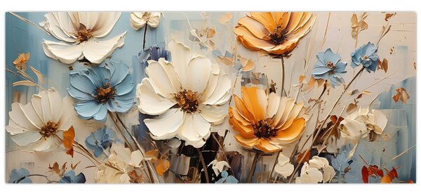 Kép - Csokrok, festés (120x50 cm)