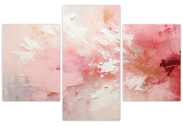Kép - Rózsaszín absztrakt (90x60 cm)