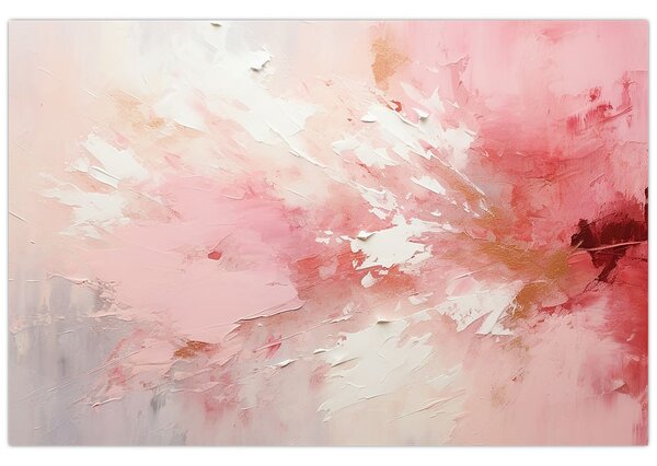 Kép - Rózsaszín absztrakt (90x60 cm)