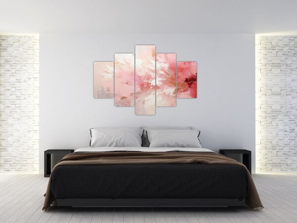 Kép - Rózsaszín absztrakt (150x105 cm)