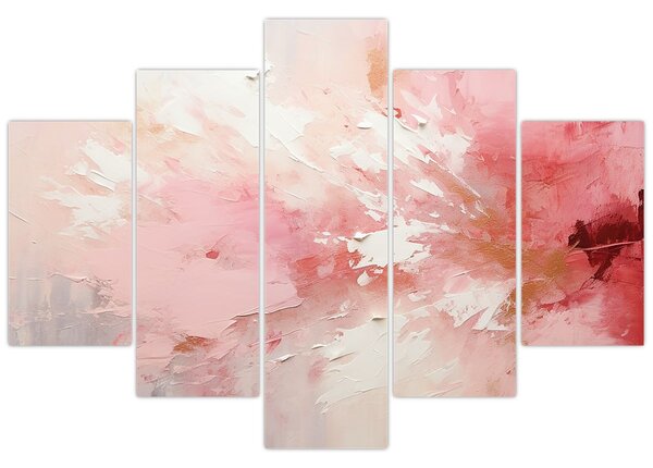 Kép - Rózsaszín absztrakt (150x105 cm)