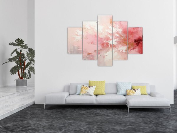 Kép - Rózsaszín absztrakt (150x105 cm)