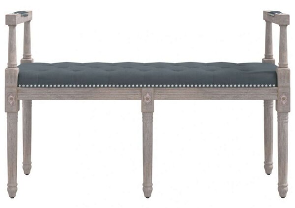 Bársony Pad - Sötétszürke - 110x40x70 cm
