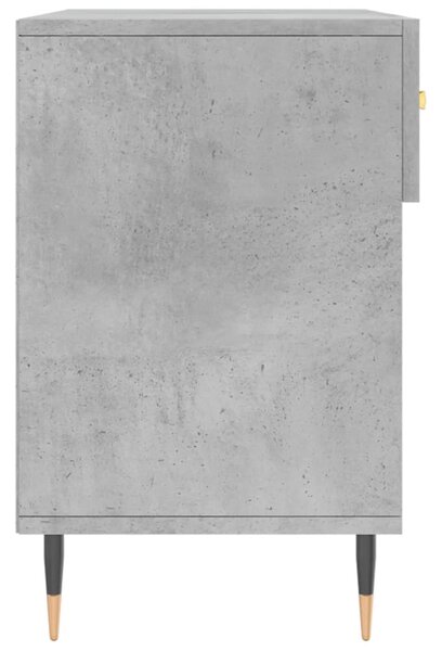 Betonszürke szerelt fa cipőpolc 102 x 35 x 55 cm