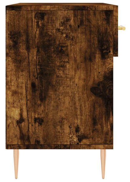 Füstös tölgy színű szerelt fa cipőpolc 102x35x55 cm