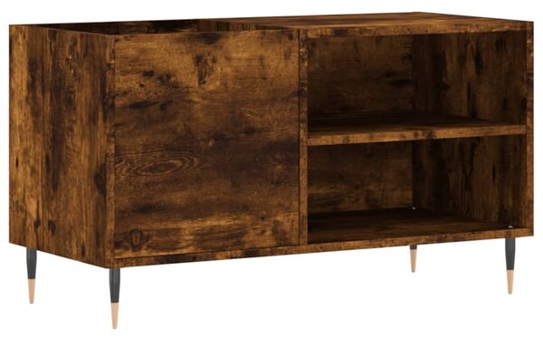 Füstös tölgy színű szerelt fa hanglemezszekrény 85x38x48 cm