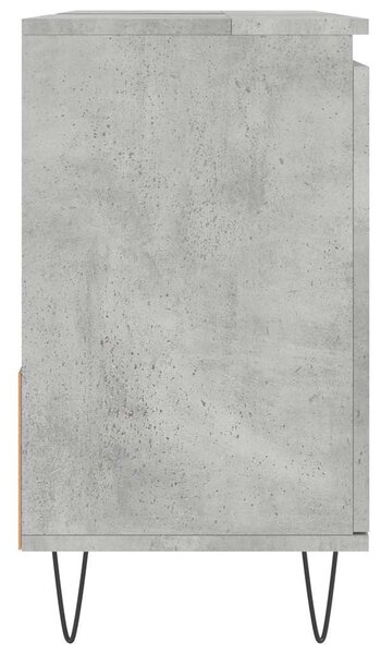 Betonszürke szerelt fa fürdőszobaszekrény 65 x 33 x 60 cm