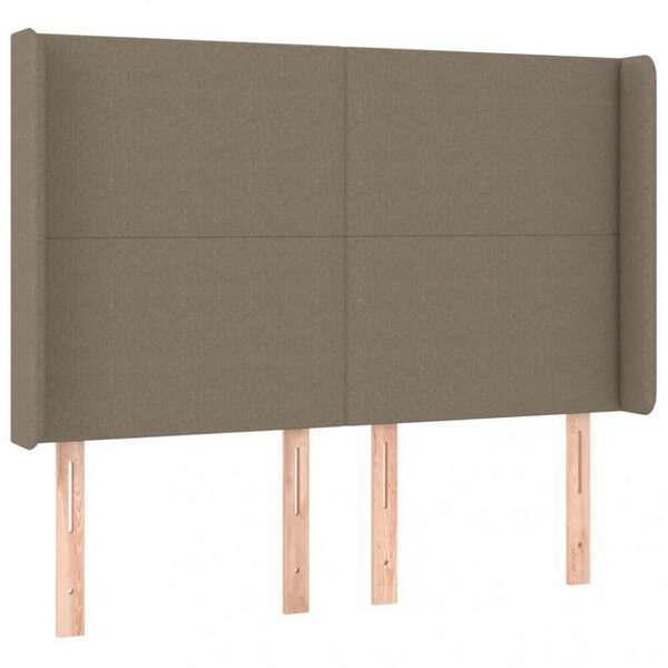 VidaXL LED-es Ágyfejtámla - Szövet - 147x16x118/128cm