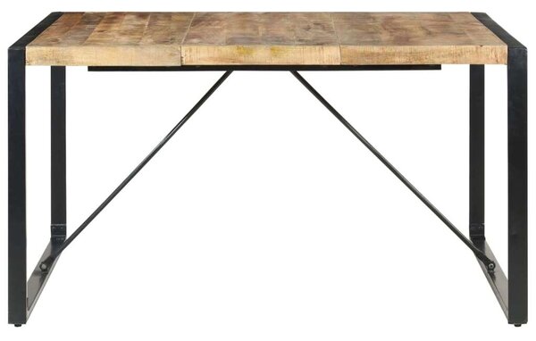 VidaXL Mangófa Étkezőasztal - Ipari Stílus - 140x140 cm