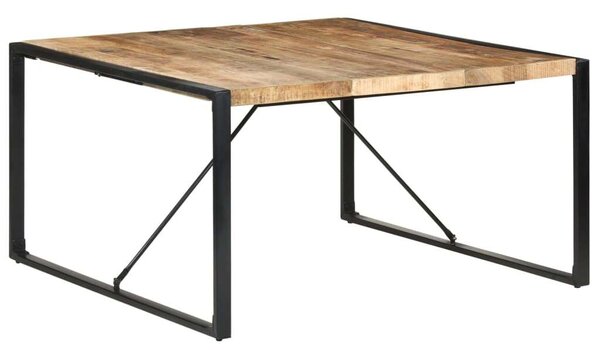 VidaXL Mangófa Étkezőasztal - Ipari Stílus - 140x140 cm