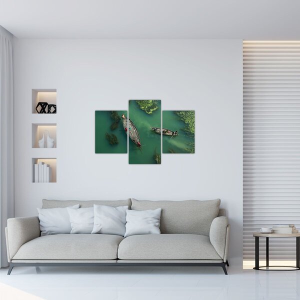 Kép - Horgászok a folyón (90x60 cm)