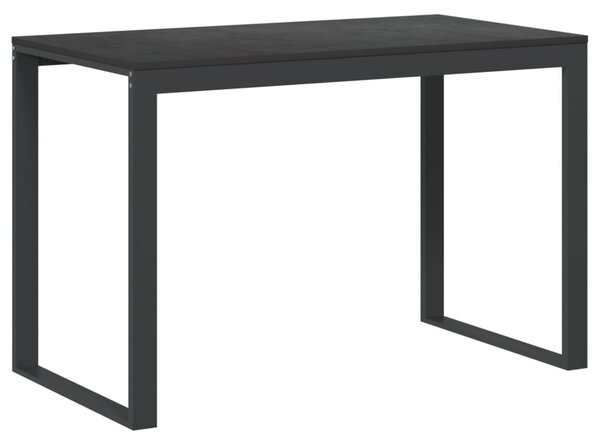 Fekete forgácslap számítógépasztal 110 x 60 x 73 cm
