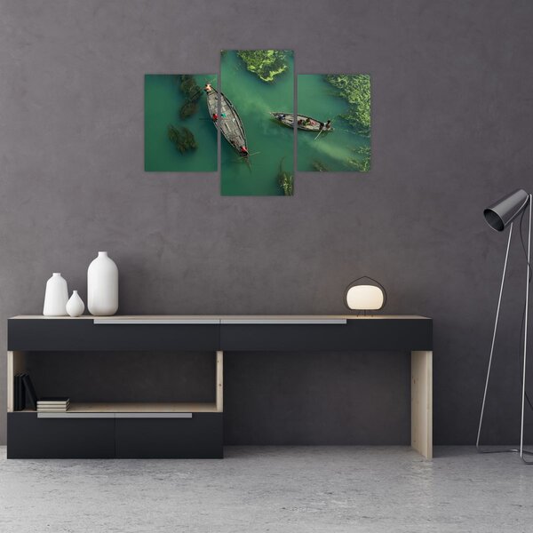 Kép - Horgászok a folyón (90x60 cm)