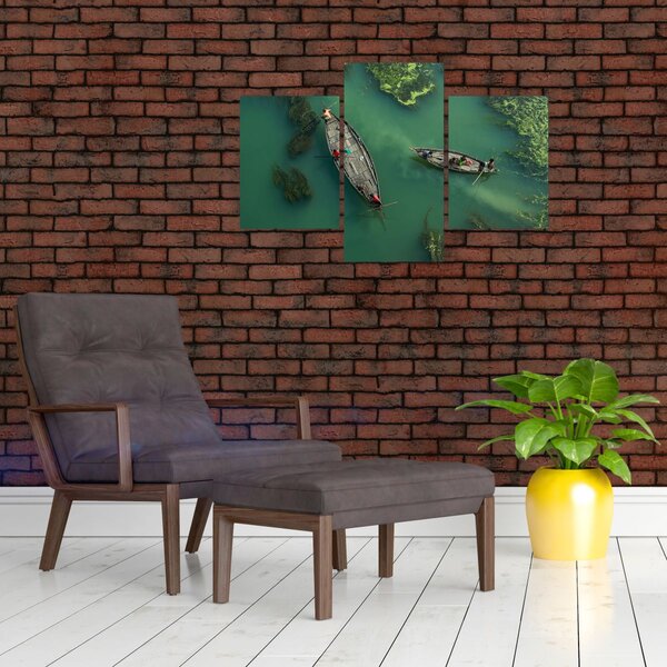 Kép - Horgászok a folyón (90x60 cm)
