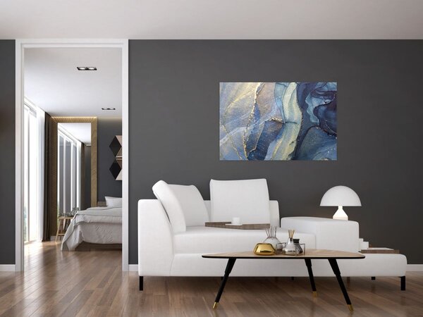 Kép - Absztrakció alkoholos tintával (90x60 cm)
