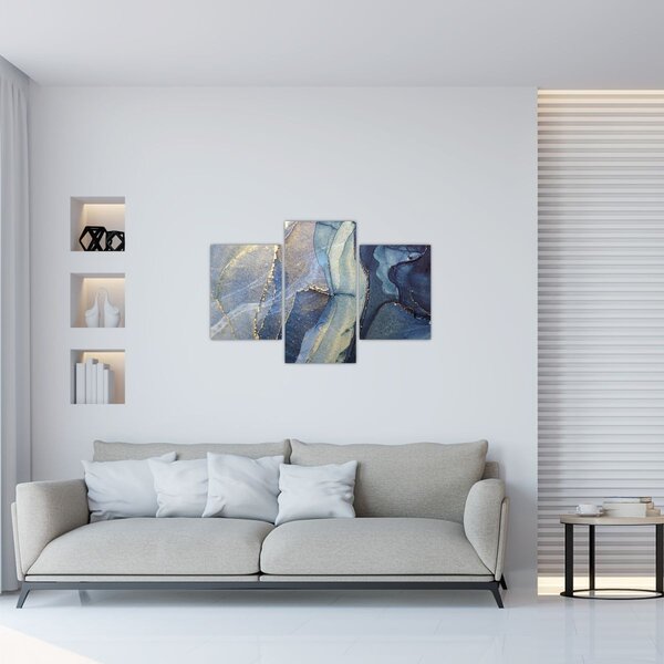Kép - Absztrakció alkoholos tintával (90x60 cm)