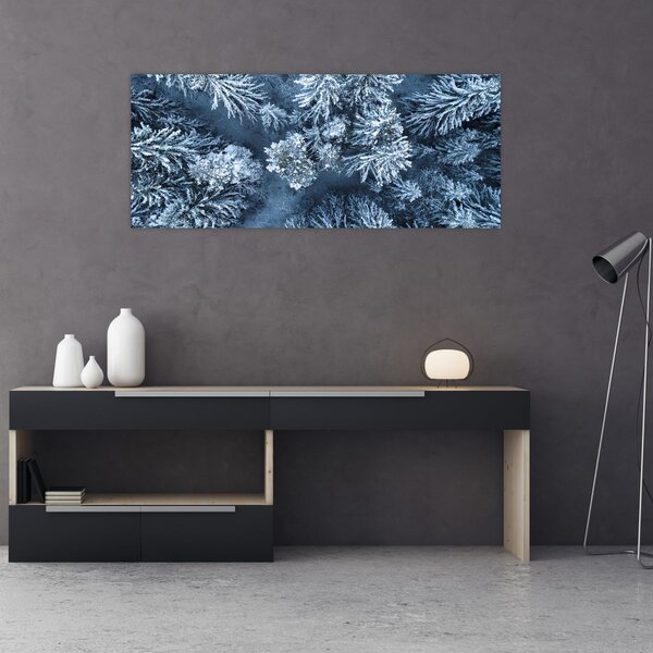 Kép - Havas erdő (120x50 cm)