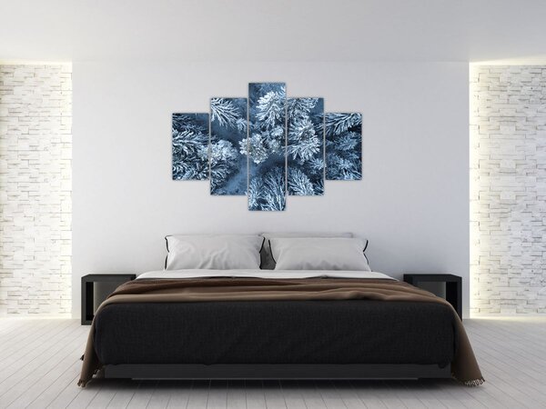 Kép - Havas erdő (150x105 cm)