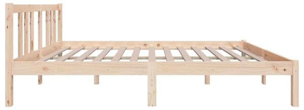 VidaXL tömör fa ágykeret 135 x 190 cm (4FT6 Double)