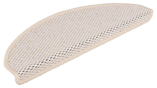15 db szizál hatású berber öntapadó lépcsőszőnyeg 65x21x4 cm