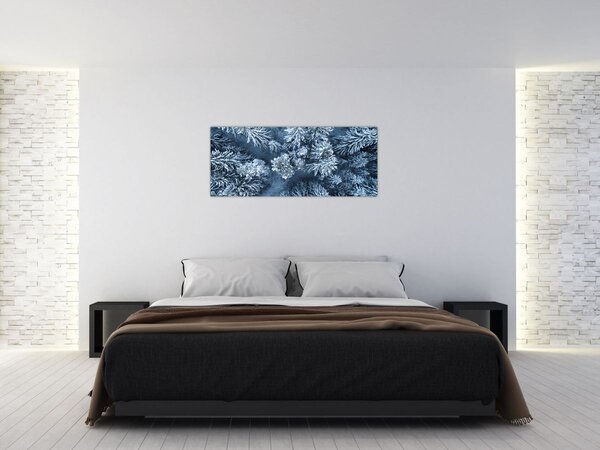 Kép - Havas erdő (120x50 cm)