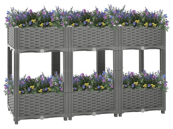 Polipropilén magaságyás 120 x 40 x 71 cm