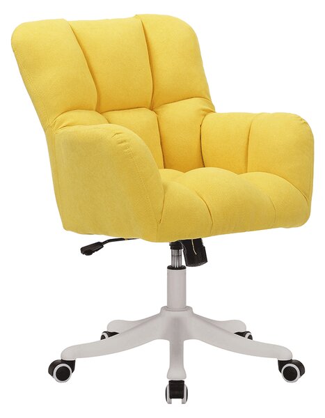 KONDELA Irodai szék, sárga, LOREL