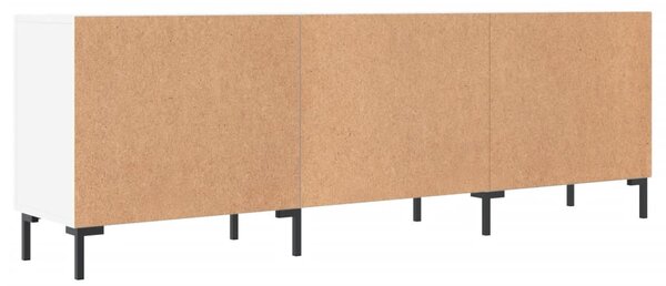 Fehér szerelt fa TV-szekrény 150 x 30 x 50 cm