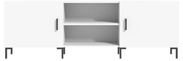 Fehér szerelt fa TV-szekrény 150 x 30 x 50 cm