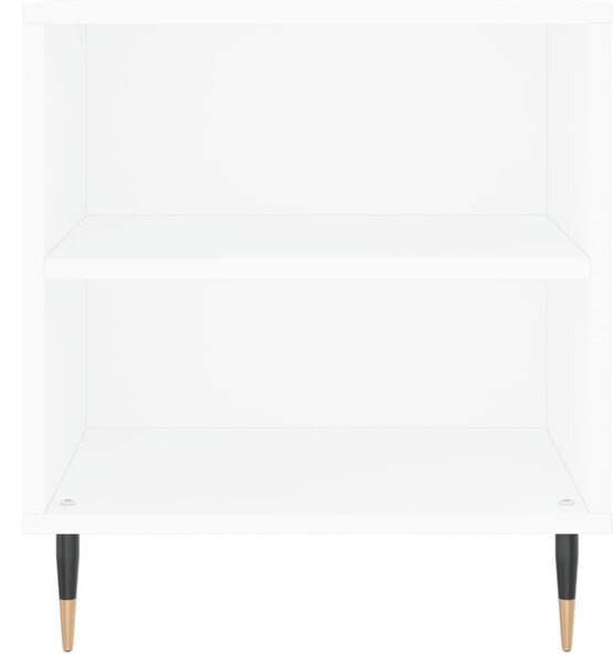 Fehér szerelt fa dohányzóasztal 102x44,5x50 cm