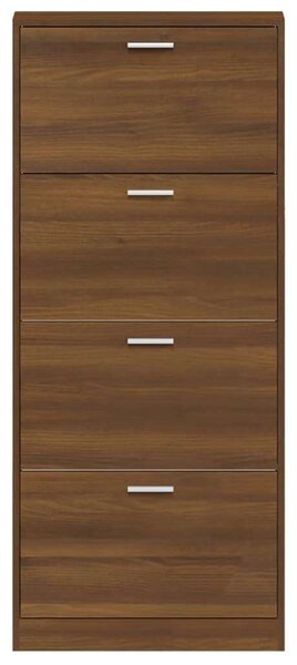 VidaXL Cipősszekrény - 4 Fiókos - Barna Tölgy - 150cm