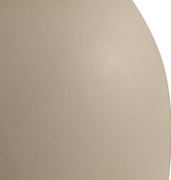 Lindby asztali lámpa Lennes, bézs, üveg, Ø 20 cm, Fehér / opál, Nappali / Étkező, Üveg, Modern