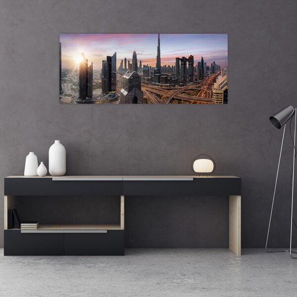 Kép - Dubai panorámája (120x50 cm)
