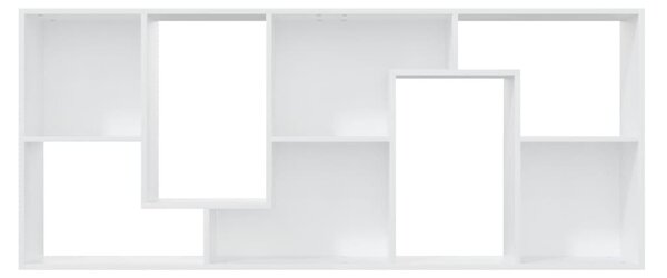 Fehér szerelt fa könyvszekrény 67 x 24 x 161 cm