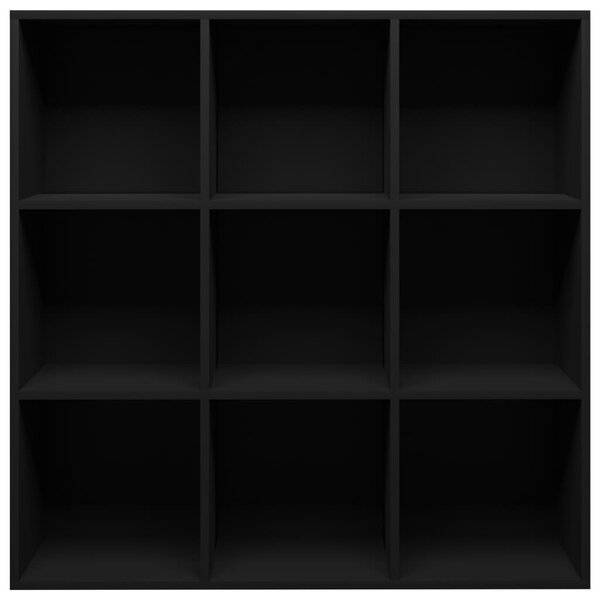 Fekete szerelt fa könyvszekrény 98 x 29 x 97,5 cm