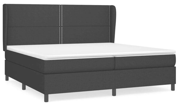 VidaXL Fekete Szövet Ágy - 200x200 cm