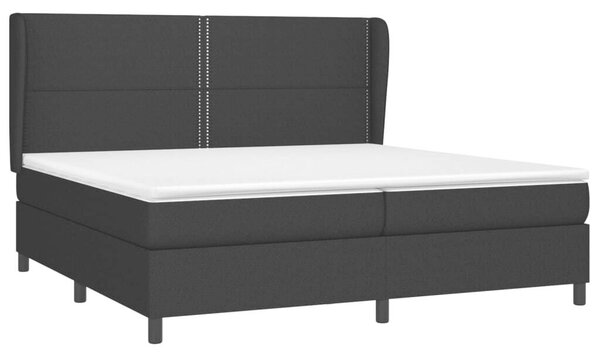 VidaXL Fekete Szövet Ágy - 200x200 cm