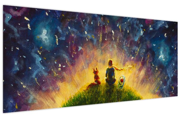 Kép - A kis herceg és a róka (120x50 cm)